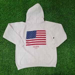 Vintage 90s GUESS Hoodie Women XL 22x23 Georges-Marciano USA